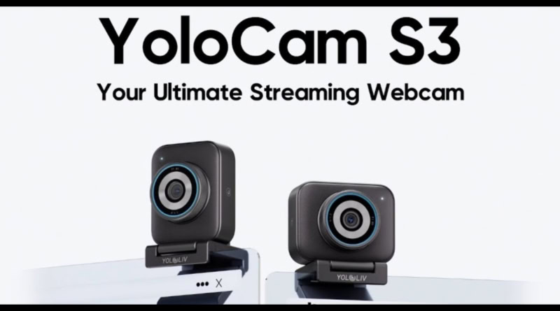 YoloCam S3 streaming webcam with dual camera setup for high-quality video recording.