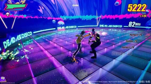 Gameplay screen in 'Dead as Disco'