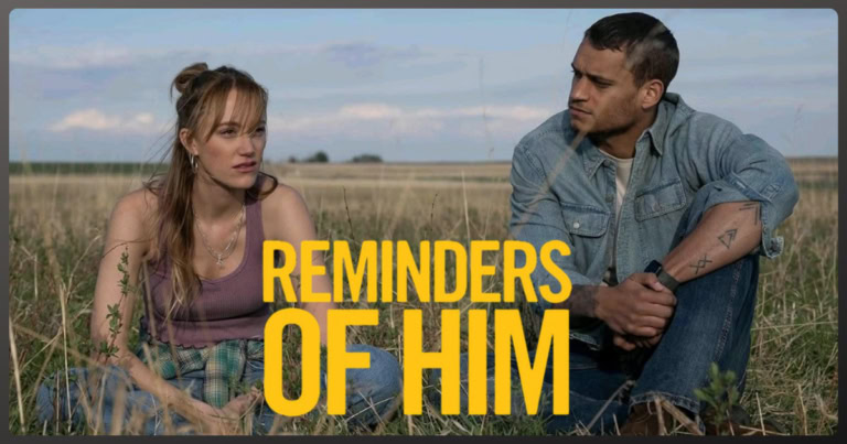 Tyriq Withers and Maika Monroe in Reminders of Him movie 2026, review banner