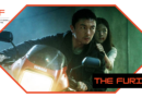 Intense motorcycle chase scene from The Furious movie with two characters riding a Yamaha bike.