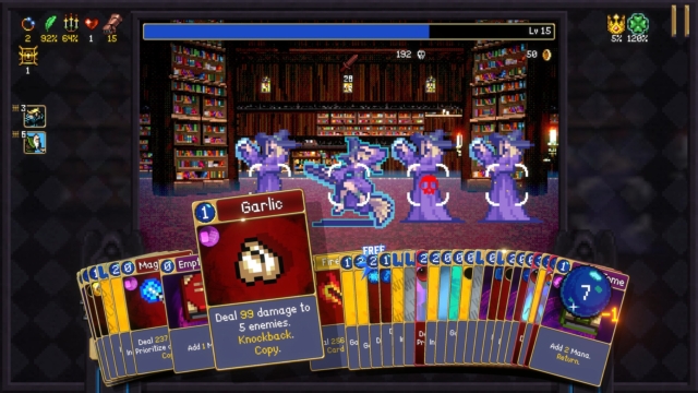 gameplay in Vampire Crawlers game