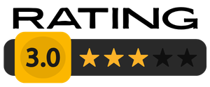 3 stars out of 5 rating for review of a movie, tv show, game or book
