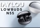 High-quality HAYLOU N55 wireless earbuds with charging cases, designed for premium sound and comfort.