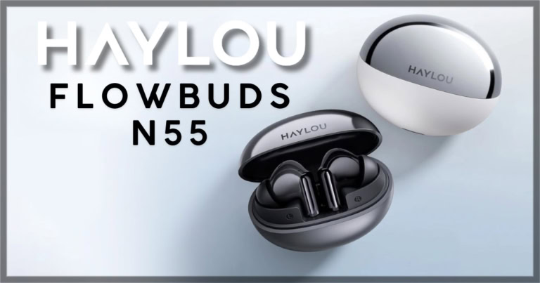 High-quality HAYLOU N55 wireless earbuds with charging cases, designed for premium sound and comfort.