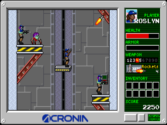 Screenshot from Acronia, a prototype