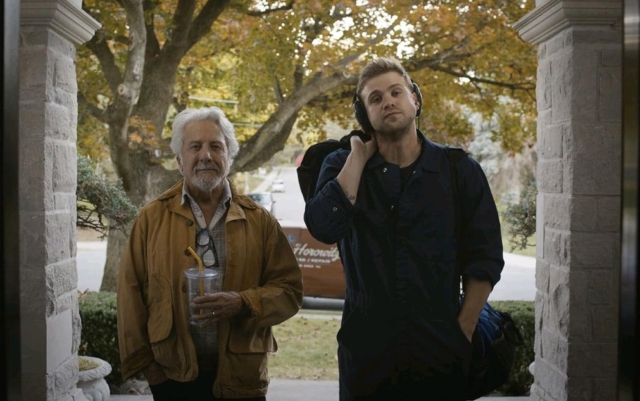 still from the film Tuner starring Dustin Hoffman and Leo Woodall