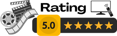5 stars out of 5 stars movie or TV/streaming show rating graphic