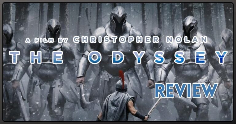 Christopher Nolan's The Odyssey movie review banner