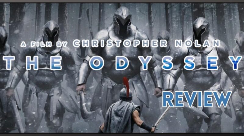 Christopher Nolan's The Odyssey movie review banner