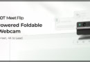 OBSBOT Meet Flip AI-Powered Foldable 4K Webcam for video conferencing.