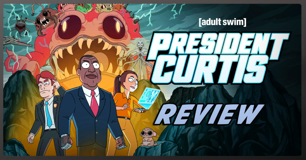Promotional image for Adult Swim's President Curtis animated series review