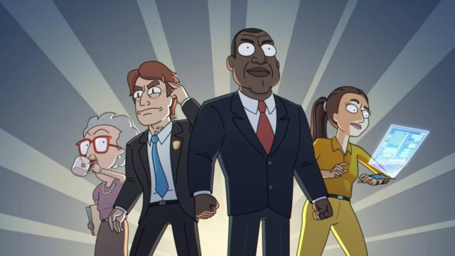 The White House Team in 'President Curtis'