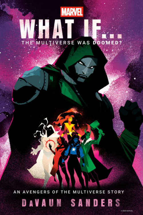 What if... the Multiverse was Doomed book cover, by Davaun Sanders for Marvel's What if...? series of books