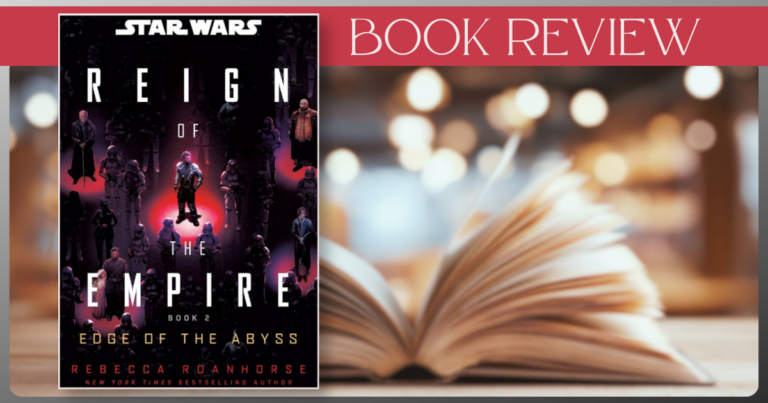 Star Wars Reign of the Empire book review cover with open book background.