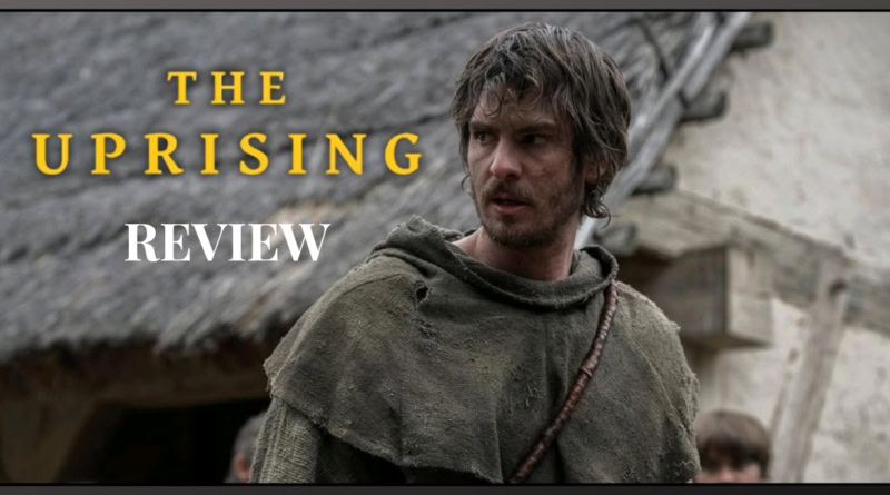 Andrew Garfield in The Uprising, movie review banner