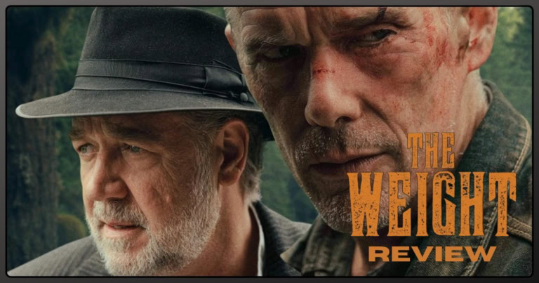 The Weight a 2026 film starring Russell Crowe and Ethan Hawke. Movie review banner
