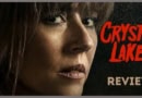 Close-up of a woman's face with dark makeup and hair, 'Crystal Lake Review' text overlay.