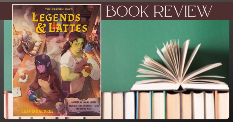 Book cover for 'Legends & Lattes' by Travis Baldree with a fantasy theme.