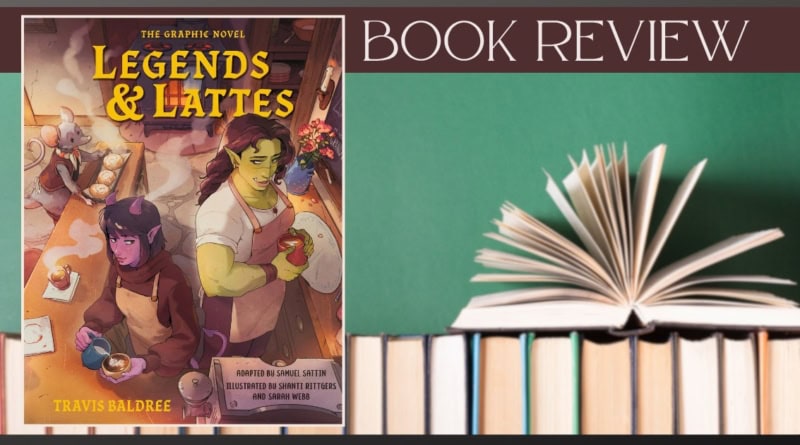 Book cover for 'Legends & Lattes' by Travis Baldree with a fantasy theme.