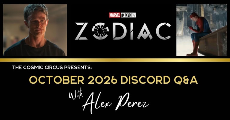 Marvel Studios Q&A with Alex Perez for October 2026.