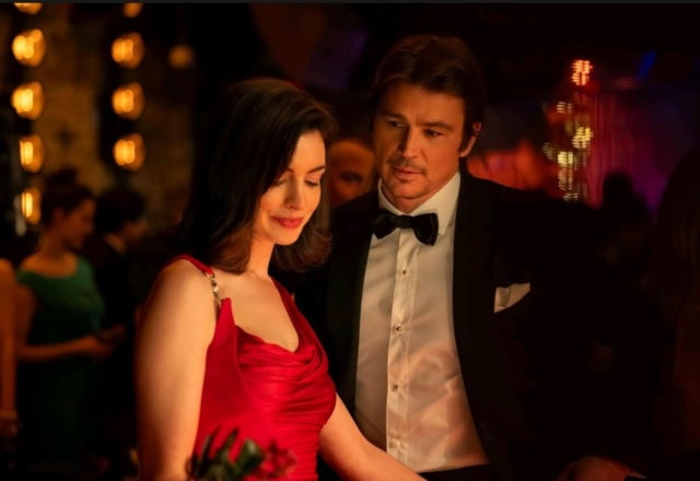 Anne Hathaway and Josh Hartnett in the film Verity (2026)